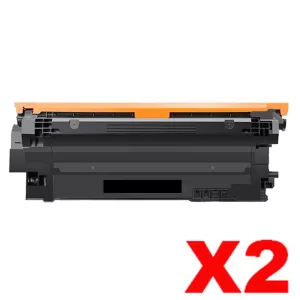 2 x HP 213X W2130X High Yield Compatible Black Toner Cartridge - 9,000 pages