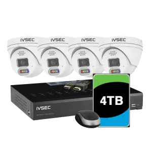 IVSEC 8-Channel 4-IP Camera Kit 5MP Security Cameras with 4TB Network Video Recorder IVK Series IVK-29B