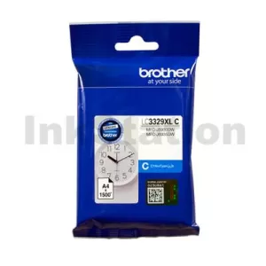 Genuine Brother LC-3329XLC High Yield Cyan Ink Cartridge - 1,500 pages