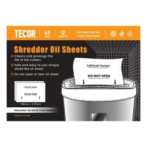 Shredder Oil Sheets Paper Shredder Lubrication Sheets - InkStation
