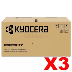 3 x Genuine Kyocera TK-1294 Black Toner Kit MA3501wfx - 3,000 pages