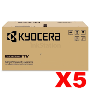 5 x Genuine Kyocera TK-1294 Black Toner Kit MA3501wfx - 3,000 pages