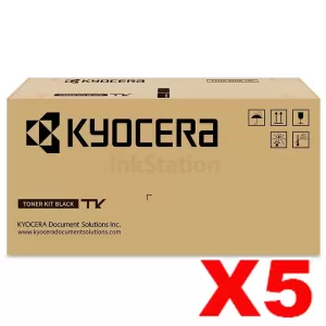 5 x Genuine Kyocera TK-1294 Black Toner Kit MA3501wfx - 3,000 pages