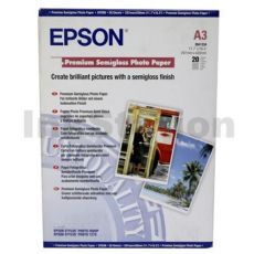 Epson S Genuine Premium Semigloss Photo Paper 250gsm A3 Sheets Photo Papers Ink Station