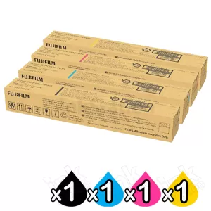 4-Pack Genuine Fujifilm High Yield Toner Cartridges Combo [1BK,1C,1M,1Y] for Fujifilm Apeos C2061 / C2561 / 3061