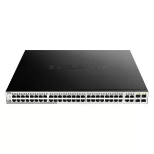 D-Link 52-Port Gigabit Smart Managed PoE Switch with 52 RJ45 ports and 4 SFP (Combo) Ports