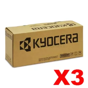 3 x Genuine Kyocera TK-1254 Black Toner Kit PA3500X - 3,000 pages