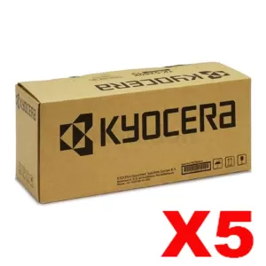 5 x Genuine Kyocera TK-1254 Black Toner Kit PA3500X - 3,000 pages
