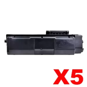 5 x Non-Genuine TK-1264 Black Toner Kit for Kyocera PA4000x / PA4000wx - 10,000 pages