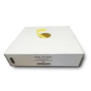 19mm X 700m Yellow PP Polypropylene Hand Strapping in Dispenser Box (PP-1906H)