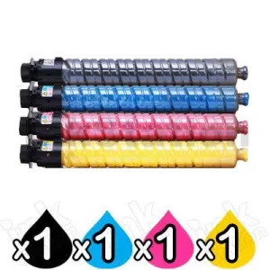 4 Pack Ricoh MP-C2003 MP-C2503 (841932-841935) Compatible Toner Combo [BK+C+M+Y]