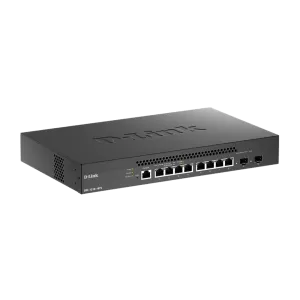 D-Link 10-Port 10 Gigabit Smart Managed Switch with 8 10GBase-T Ports and 2 SFP+ ports