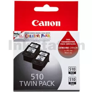 Canon PG-510 Twin Pack Black Genuine Ink [2BK]