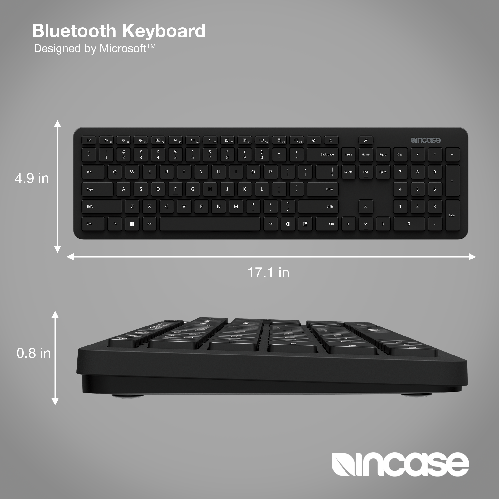 Incase Bluetooth Keyboard Designed by Microsoft InkStation