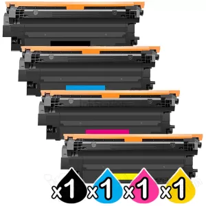 4 Pack HP W2130X-W2133X (213X) High Yield Compatible Toner Cartridges Combo [1BK,1C,1M,1Y]