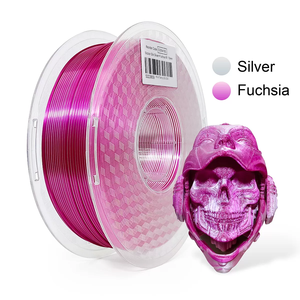 Silver & Fuchsia