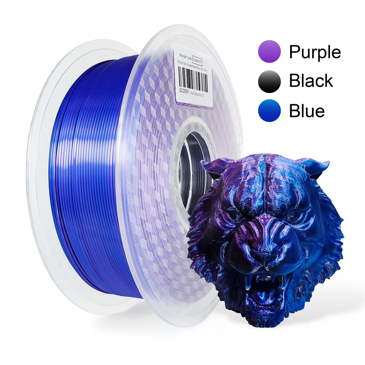 Purple & Black & Blue