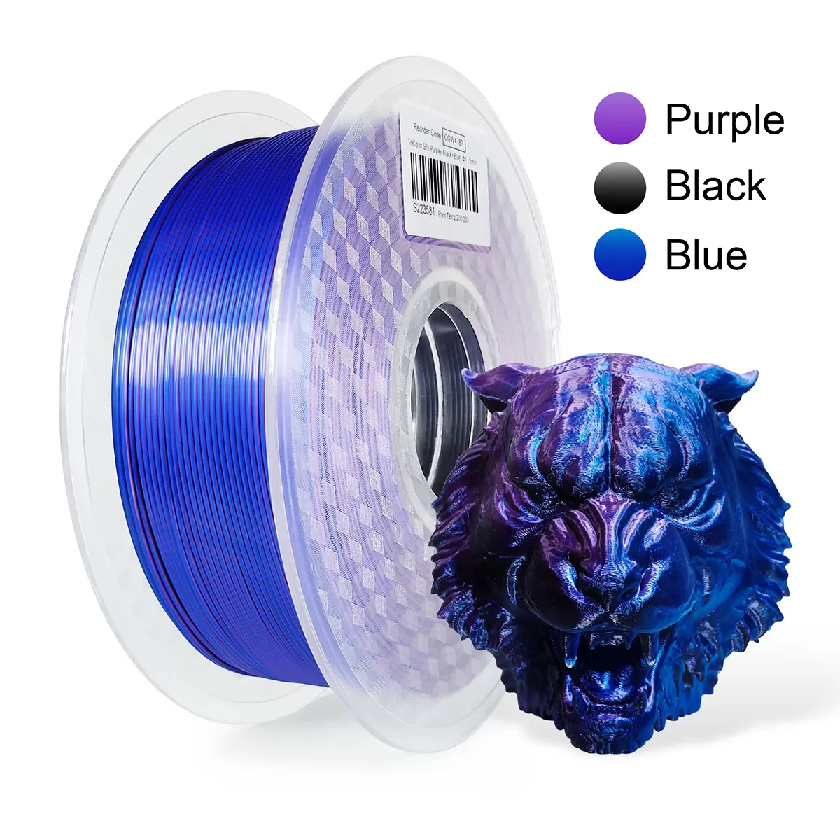 Purple & Black & Blue