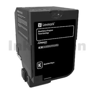 Lexmark 74C60K0 Genuine CS720 / CS725 / CX725 Black Return Program Toner Cartridge - 3,000 pages