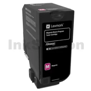 Lexmark 74C60M0 Genuine CS720 / CS725 / CX725 Magenta Return Program Toner Cartridge - 3,000 pages
