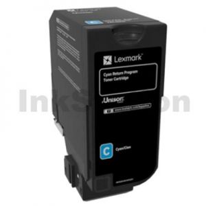 Lexmark 84C6HC0 Genuine CX725 Cyan High Yield Return Program Toner Cartridge - 16,000 pages