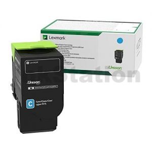 Lexmark C236HC0 Genuine C2425 / MC2425 Cyan High Yield Return Program Toner Cartridge - 2,300 pages