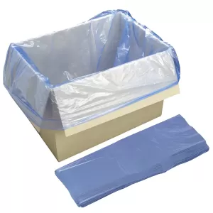 1000PCS Blue Welded Gusset Carton Liners 63 x 63 + 38 cm