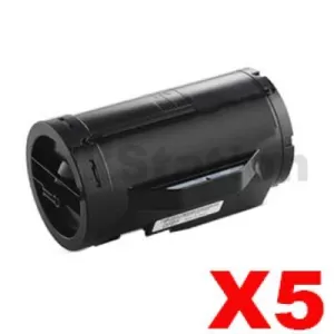 5 x Compatible Dell H815, H815dw, S2810, S2810dn, S2815, S2815dn Black Toner Cartridge - 6,000 pages