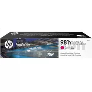 HP 981Y Genuine Magenta Extra High Yield Inkjet Cartridge L0R14A - 16,000 Pages