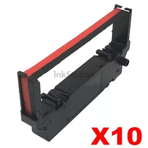 10 x Star RC700BR Black/Red Compatible Ribbon Cartridge - approx 5.5M