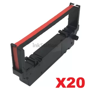 20 x Star RC700BR Black/Red Compatible Ribbon Cartridge - approx 5.5M