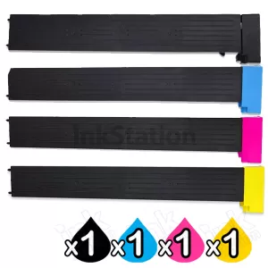 4 Pack Konica Minolta BIZHUB C654 / C754 TN-711 Compatible Toner Cartridges A3VU150 - A3VU450 [1BK,1C,1M,1Y]