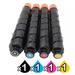4 Pack Compatible Canon (GPR-30) TG-45 Toner Cartridges [1BK,1C,1M,1Y]
