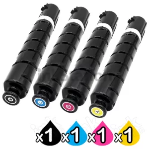 4 Pack Canon TG-65 GPR-51 Compatible Toner Cartridges Combo [BK,C,M,Y]