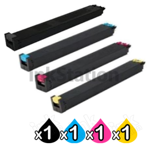 4 Pack Sharp MX-3050 / 3060 / 3070 / 3560 / 3570 / 4060 / 4070 / 5060 / 5070 / 5070 / 5071 / 6070 Compatible Toner Cartridges Combo [1BK,1C,1M,1Y]