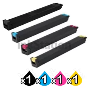 4 Pack Sharp MX-3050 / 3060 / 3070 / 3560 / 3570 / 4060 / 4070 / 5060 / 5070 / 5070 / 5071 / 6070 Compatible MX60GT Toner Cartridges Combo [1BK,1C,1M,1Y]