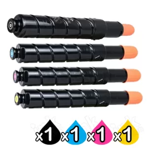 4 Pack Canon TG-48 (GPR-33) Compatible Toner Cartridges [1BK,1C,1M,1Y]