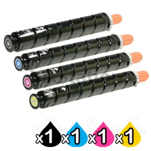 4 Pack Compatible Canon TG-52 (GPR-36) Toner Cartridges [1BK,1C,1M,1Y]