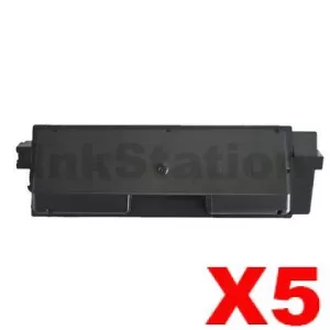 5 x Non-Genuine alternative for TK-5164K Black Toner Cartridge suitable for Kyocera P-7040CDN - 16,000 pages