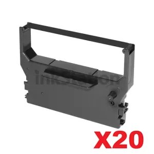 20 x Star RC300B Black Compatible Ribbon Cartridge - approx 6M