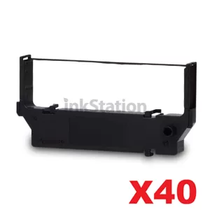 40 x Star RC700B Black Compatible Ribbon Cartridge - approx 5.5M