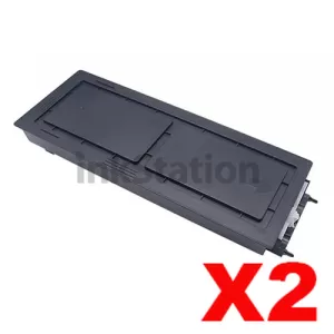 2 x Non-Genuine alternative for TK-679 Black Toner suitable for Kyocera KM2560, KM3060, TASKalfa 300i - 20,000 Pages