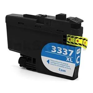 Compatible Brother LC-3337C High Yield Cyan Ink Cartridge - 1,500 pages