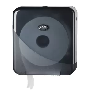 Royal Touch Single Jumbo Toilet Roll Dispenser (Black)