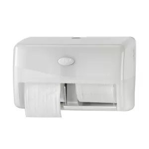 Royal Touch Compact Little Jumbo Toilet Roll Dispenser (White)