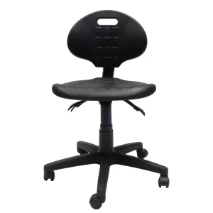 Rapidline Laboratory Chair - Black Polyurethane