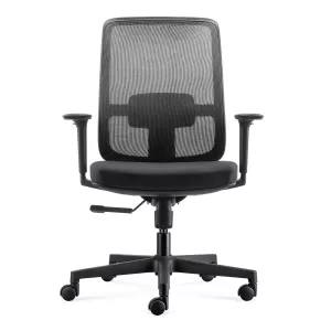 Rapidline Lotto Medium Back Mesh Operator Chair - Black Frame