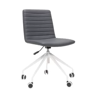 Rapidline Pixel 5 Star Breakout & Meeting Chair - French Navy PU and White Base