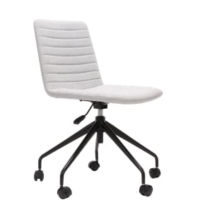 Rapidline Pixel 5 Star Breakout & Meeting Chair - Light Grey Fabric and Black Base