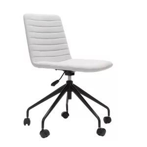 Rapidline Pixel 5 Star Breakout & Meeting Chair - Light Grey Fabric and Black Base